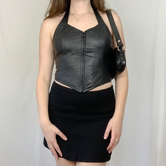 Wilsons Leather Tops Vintage Leather Halter Vest Poshmark